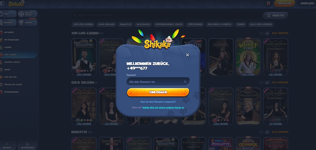 Shikaka Casino Anmelden DE